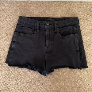 Genetic Frayed Black Jean Shorts - Size 26